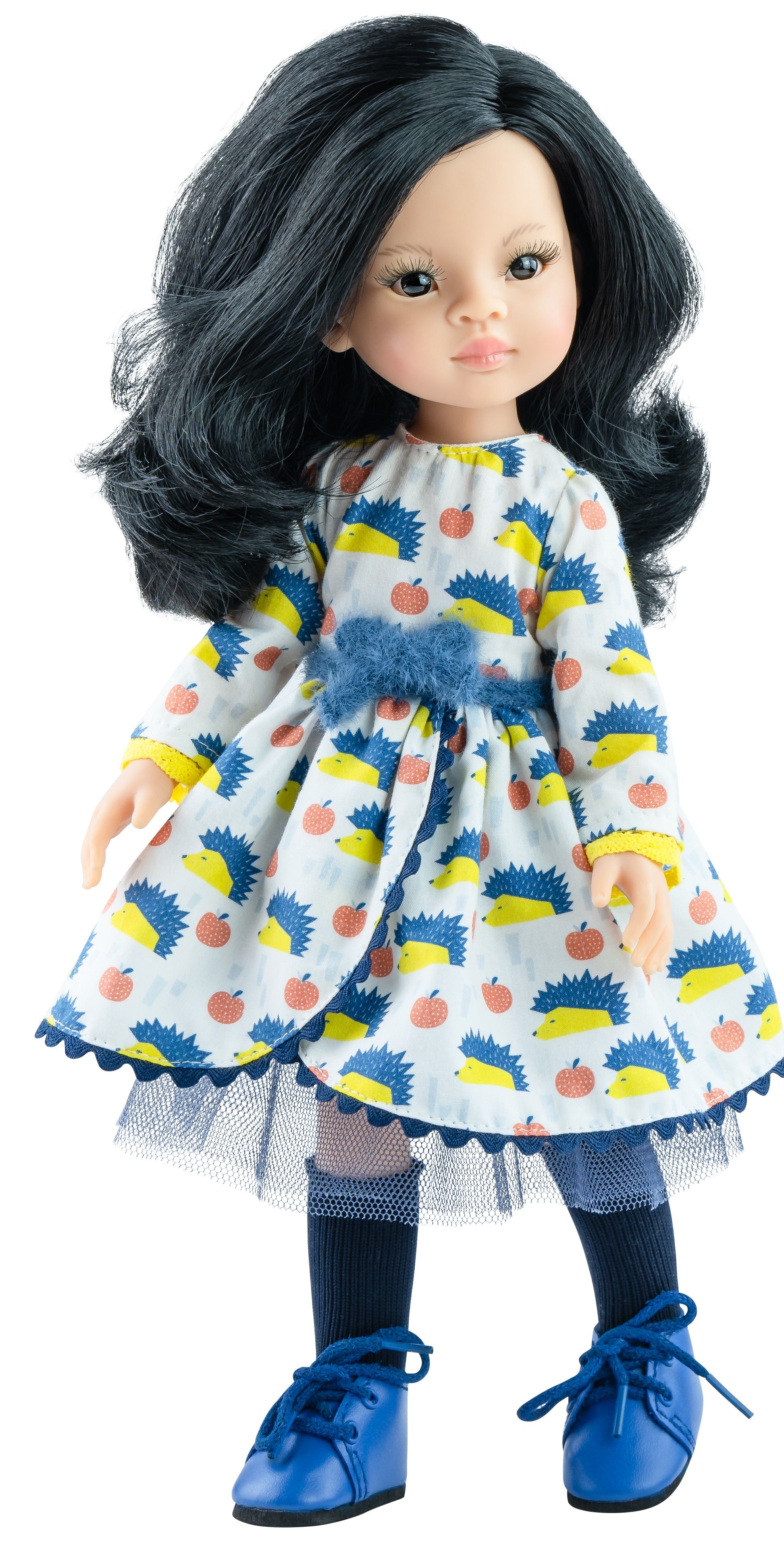 Кукла Paola Reina Amigas - Лу, с рокля на таралежчета, 32 cm | Отлична ...