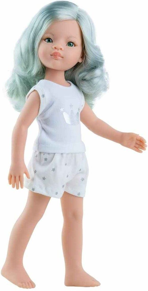 Кукла Paola Reina Amigas - Лу, с потниче с коронка и къси гащи, 32 cm ...