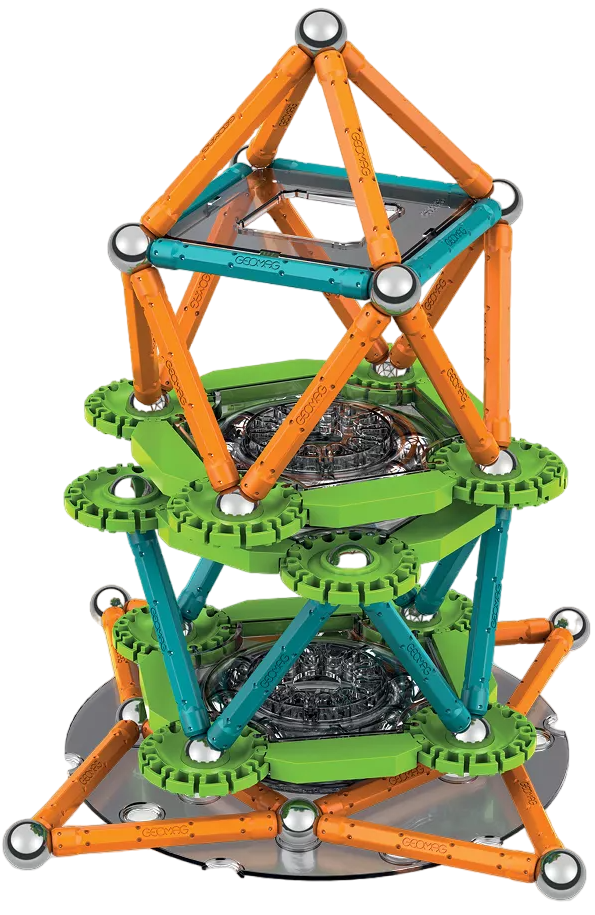 Jeu De Construction Magnétique Geomag Mechanics - 35 Pièces Avec Boussole Et Roulements à Billes - Éducatif, Créatif, Pour Enfants Dès 7 Ans