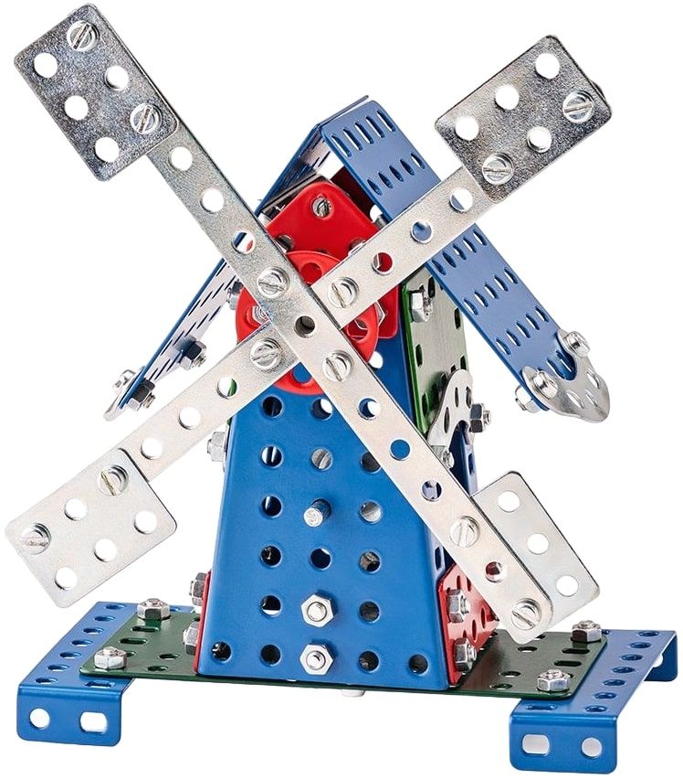 Метален конструктор 10 в 1 Merkur - Мелница, 181 части | Отлична цена ...