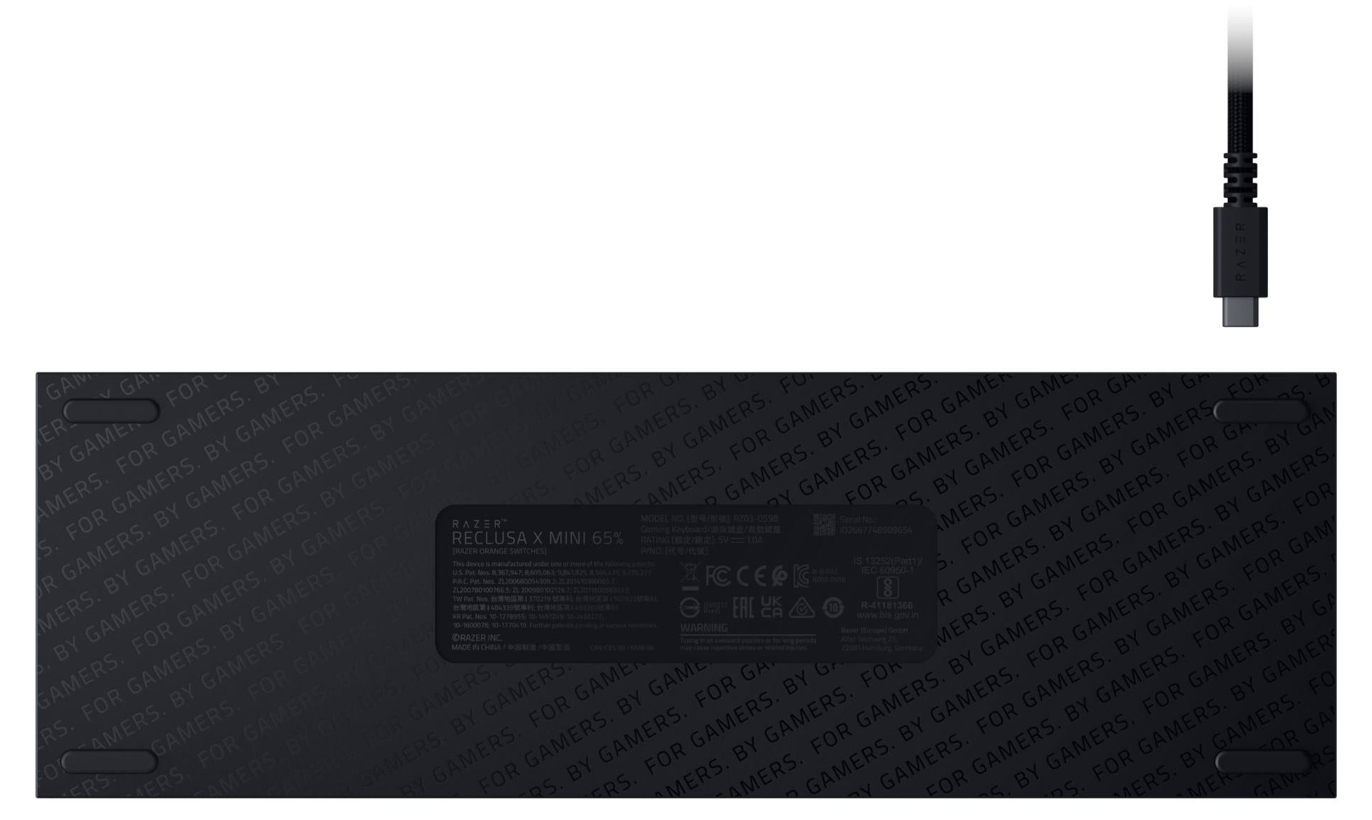 Гейминг клавиатура Razer - Reclusa X Mini 65%, Mechanical Switches Gen ...
