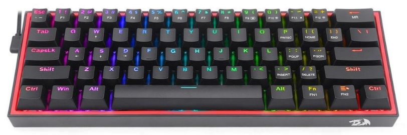 Механична клавиатура Redragon - Fizz K617-RGB, Red, RGB, черна | Ozone.bg