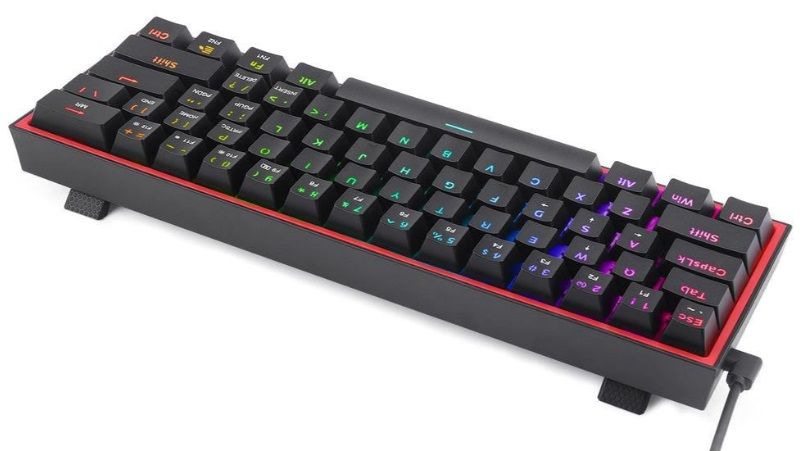 Механична клавиатура Redragon - Fizz K617-RGB, Red, RGB, черна | Ozone.bg