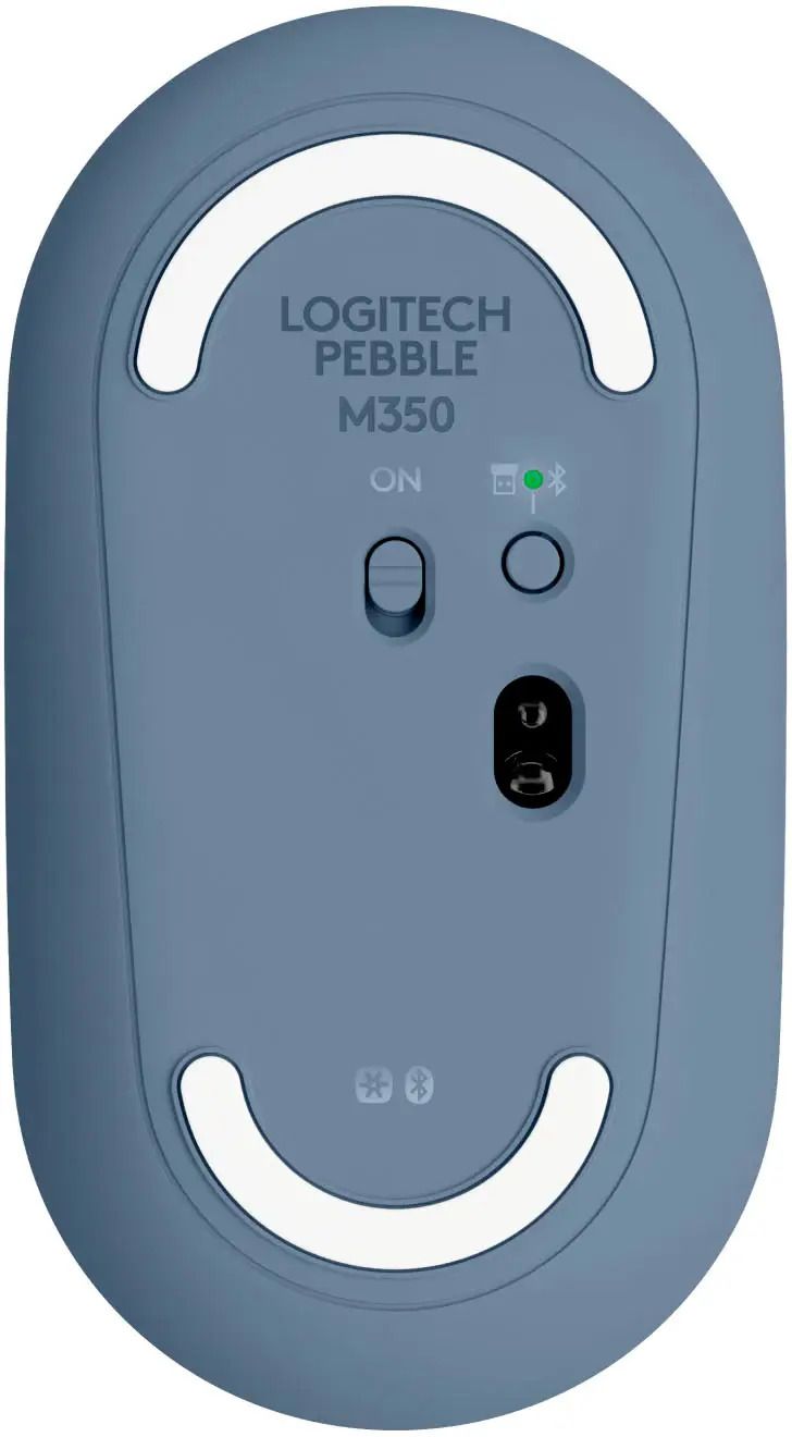 Мишка Logitech - Pebble M350, оптична, безжична, Blueberry | Ozone.bg