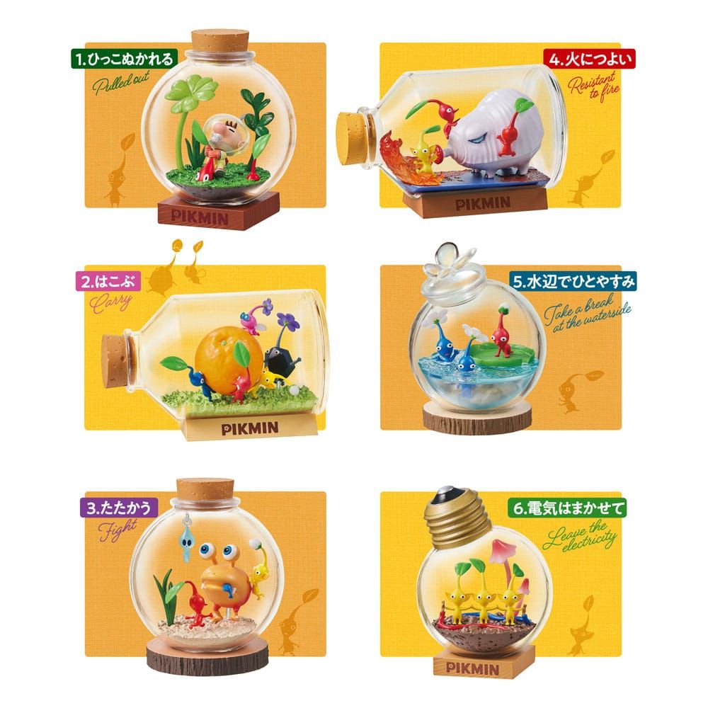 Pikmin Terrarium Collection 2 - Coffret complet 6 pièces - Importation