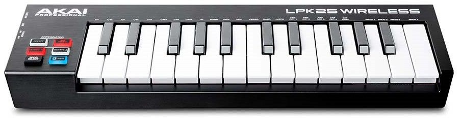 MIDI контролер-синтезатор Akai Professional - LPK25, безжичен, черен ...