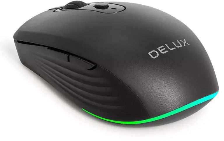 Мишка Delux - M523DB, оптична, безжична, черна | Ozone.bg