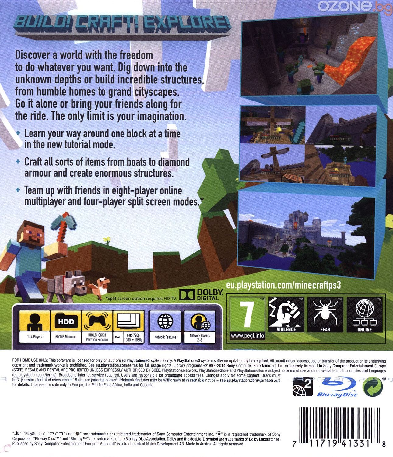 Minecraft - PlayStation 3 Edition (PS3) | Ozone.bg