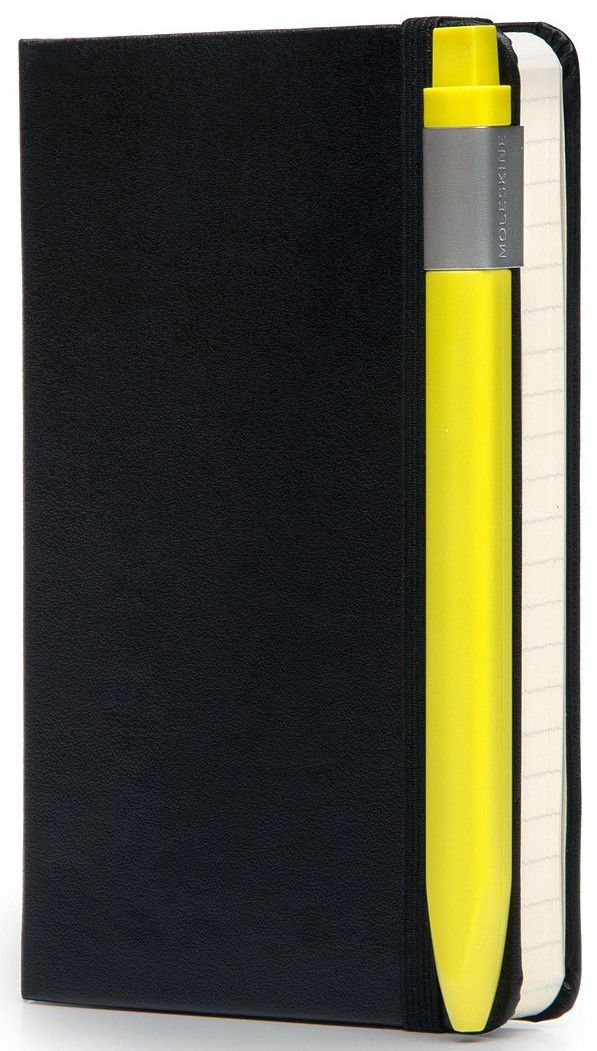 Автоматична химикалка Moleskine Classic Click Hay Yellow Черен, 1.0