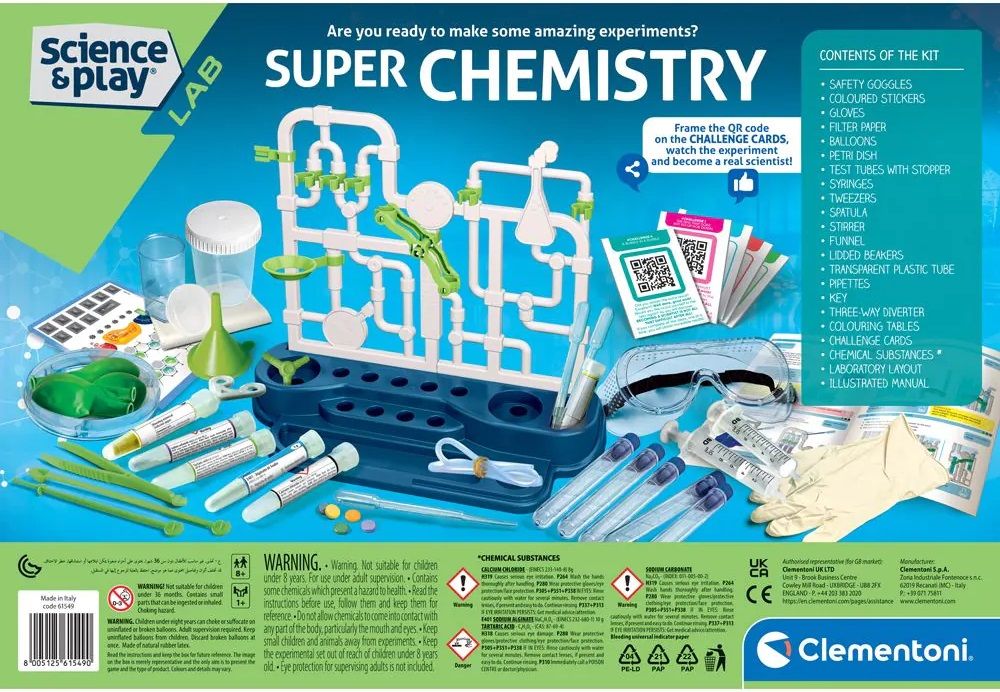 Научен комплект Clementoni Science & Play - Лаборатория за суперхимия ...