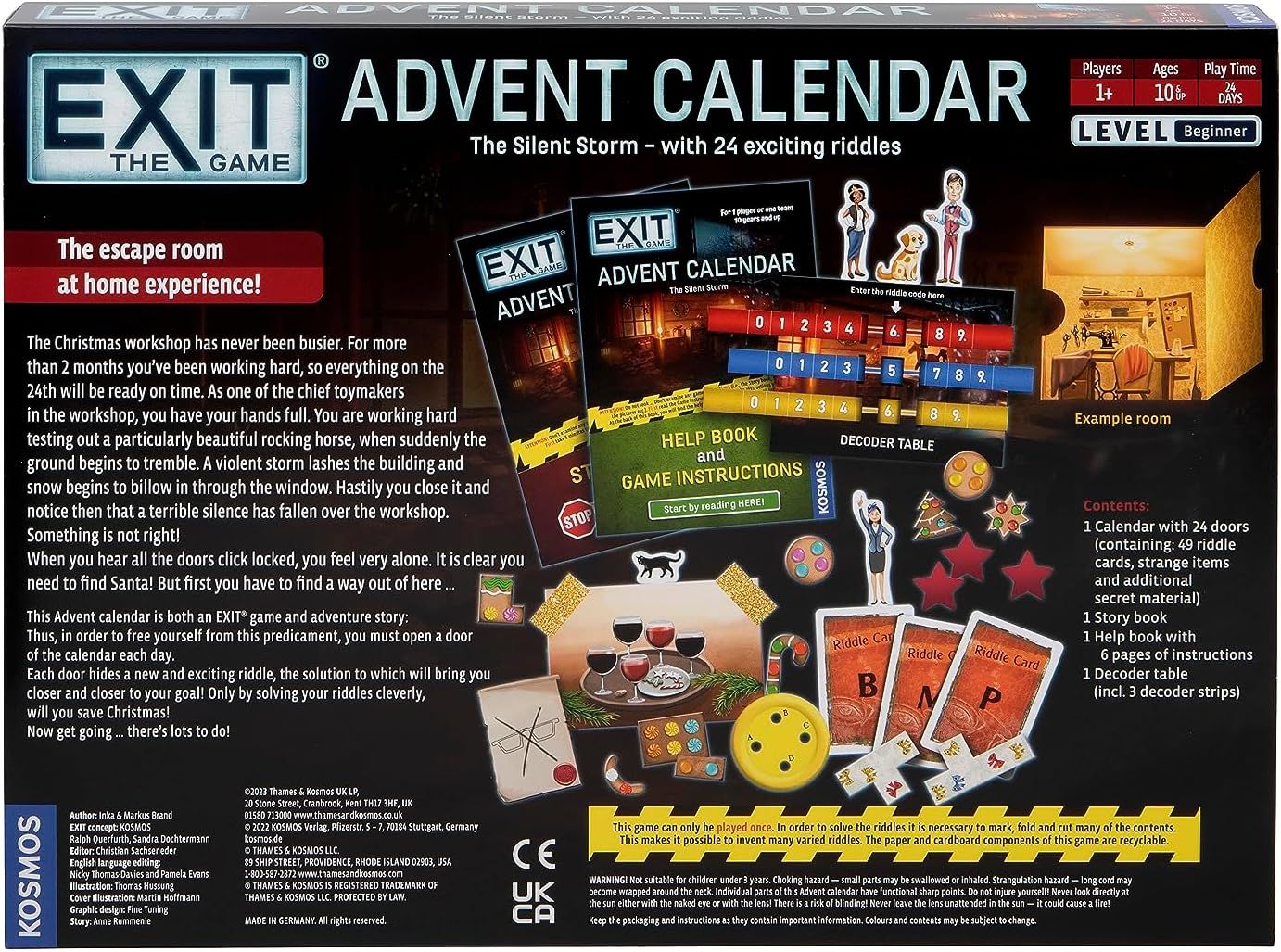 Настолна игра Exit Advent Calendar The Silent Storm кооперативна