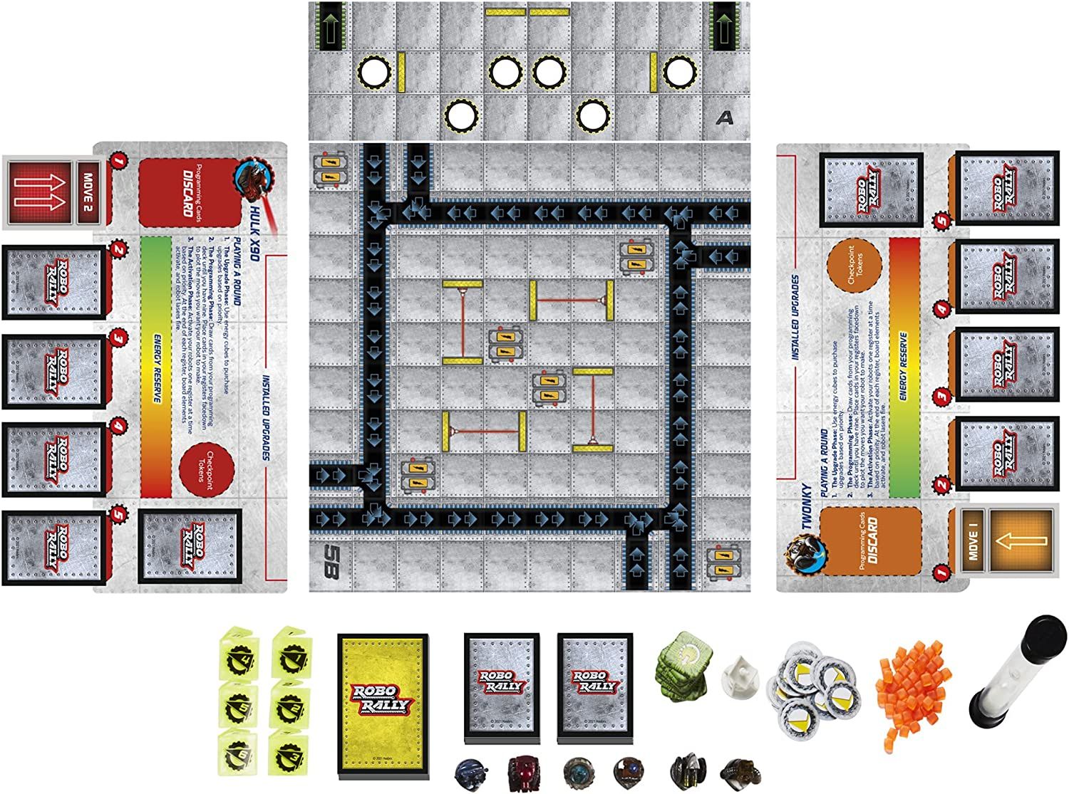 Robo Rally Box Layout Настолна игра Hasbro Avalon Hill: Robo Rally - стратегическа | Ozone.bg