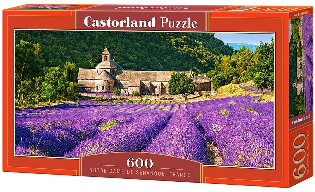 Панорамен пъзел Castorland от 600 части Абатството Нотр Дам в Сенанк