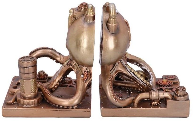 Octonium Ограничител за книги Nemesis Now Adult: Steampunk - Octonium, 26 cm ...