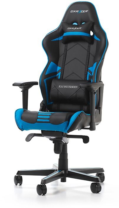 Гейминг стол DXRacer OH/RV131/NB - серия Racing V2, черен/син | Ozone.bg