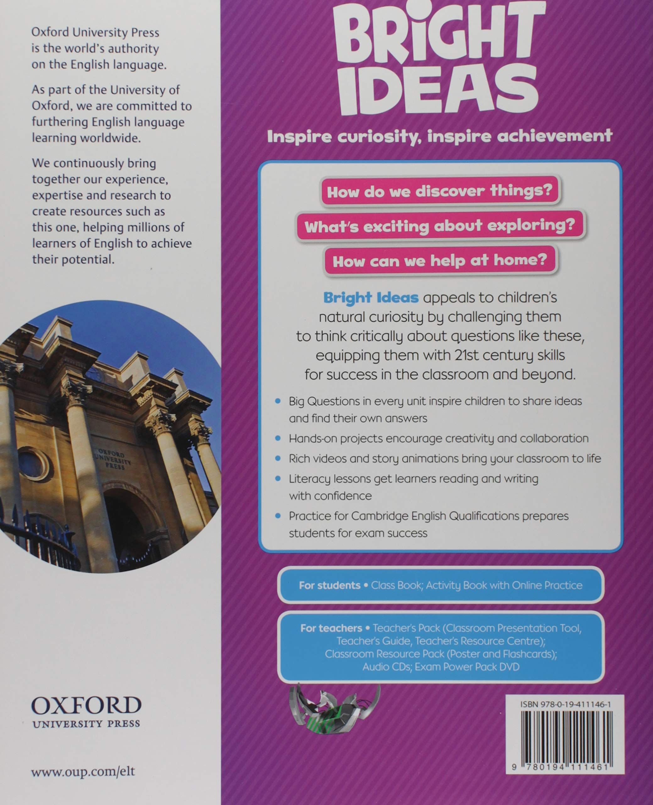 Oxford Bright Ideas Level 5 Class Book / Английски език - ниво 5 ...