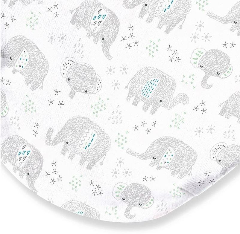 Памучна пелена Swaddleme Original Ditzy Ellie, слончета, 0.5 Tog