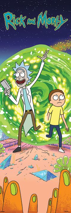 Плакат за врата Pyramid Animation: Rick & Morty - Portal | Ozone.bg