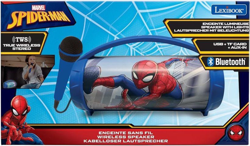 Spider Boo Box Портативна колонка Lexibook - Boombox, TWS, Spider-Man | Ozone.bg