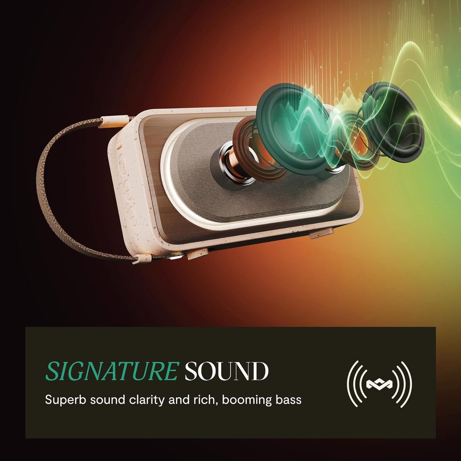 Портативна колонка House of Marley - Roots Solar, TWS, Cream | Ozone.bg