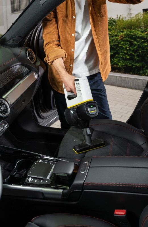 Вертикална прахосмукачка Karcher - VC 4 Cordless myHome Car, бяла/черна ...