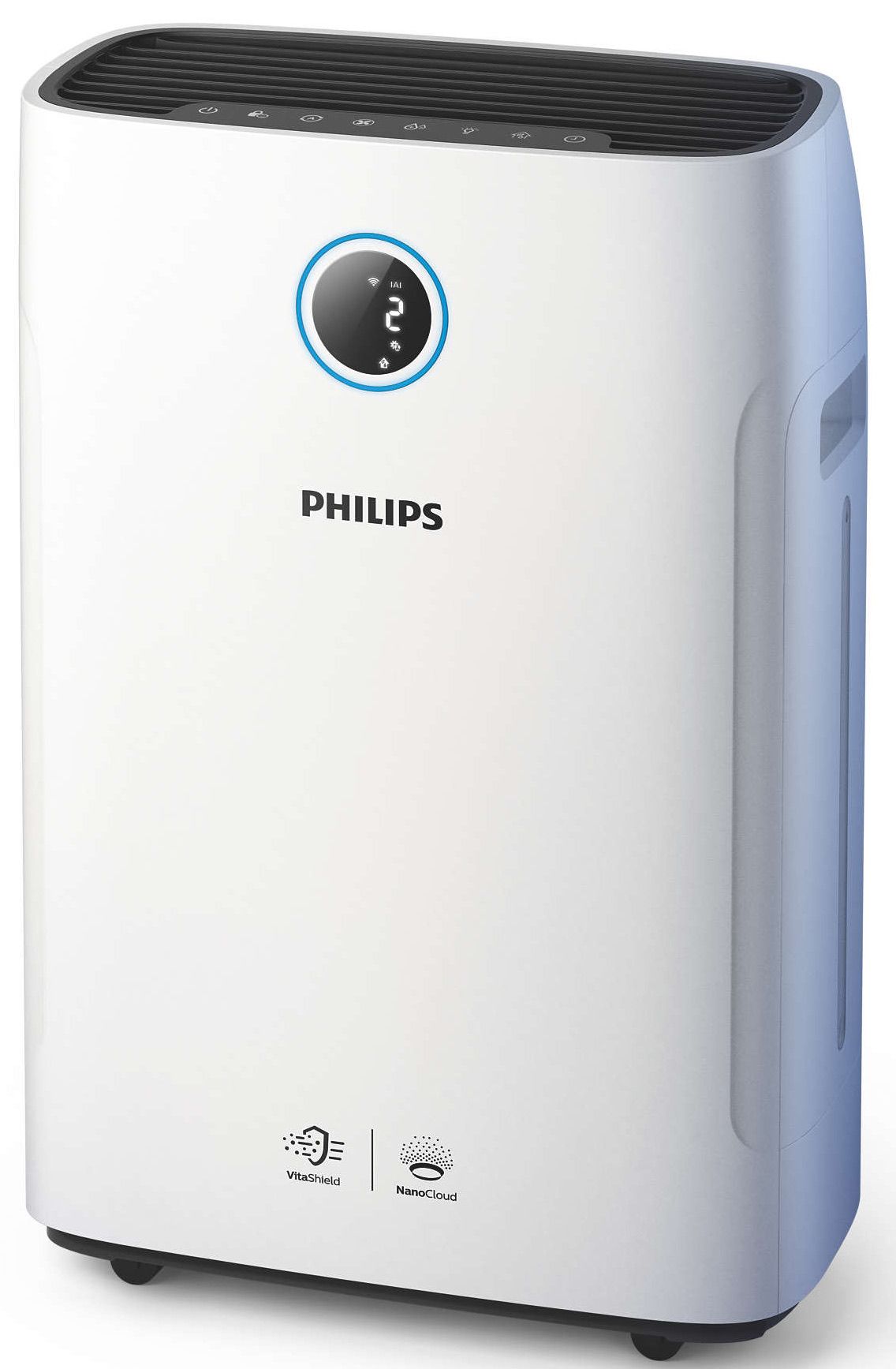 Пречиствател и овлажнител за въздух Philips - AC2729/10, HEPA, бял ...