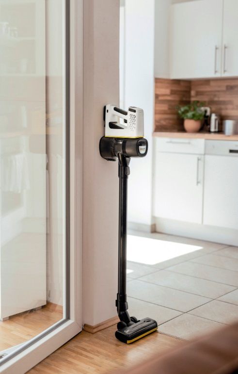 Вертикална прахосмукачка Karcher - VC 4 Cordless myHome Car, бяла/черна ...
