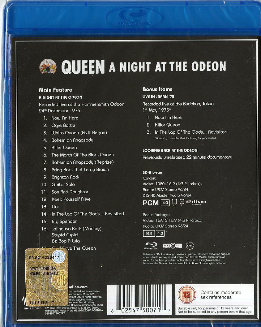 Queen - A Night At The Odeon (Blu-Ray) Отлична цена | Ozone.bg