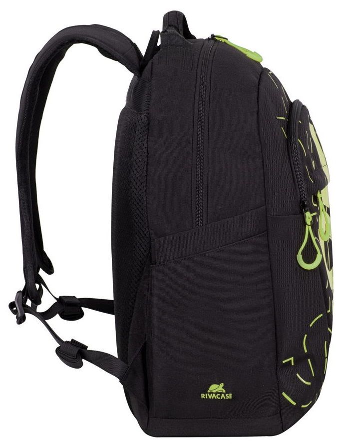 Раница Rivacase - Urban 5430, 15.6'', 30L, черна/зелена | Ozone.bg