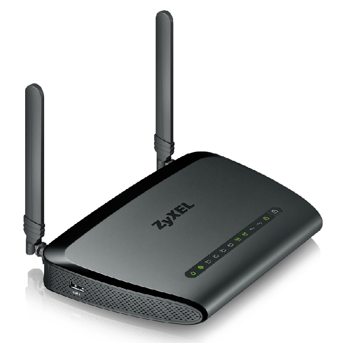 Рутер ZyXEL - NBG-418N v2, 300Mbps, черен | Ozone.bg