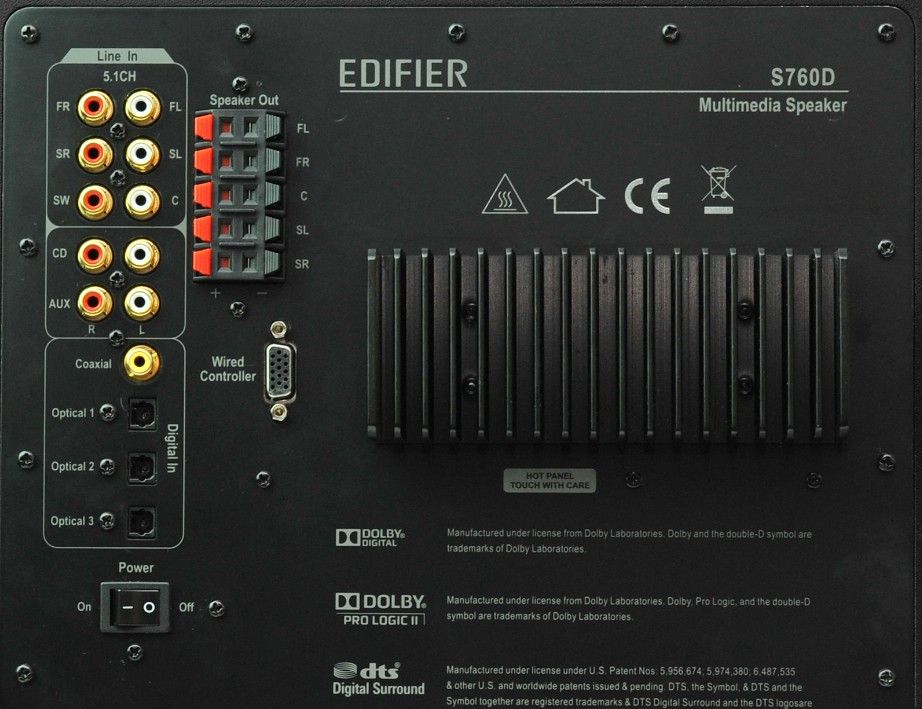 Аудио система Edifier - S760D, 5.1, черна | Ozone.bg