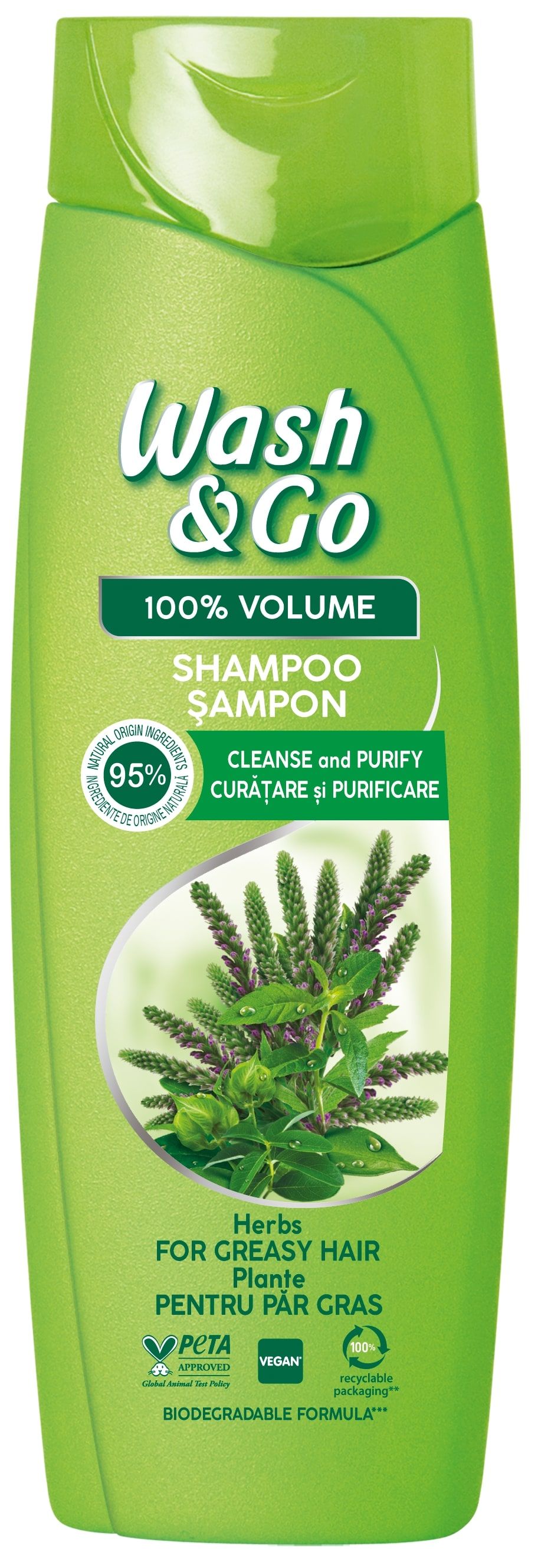 Wash & Go Шампоан с билков екстракт, 360 ml | Ozone.bg