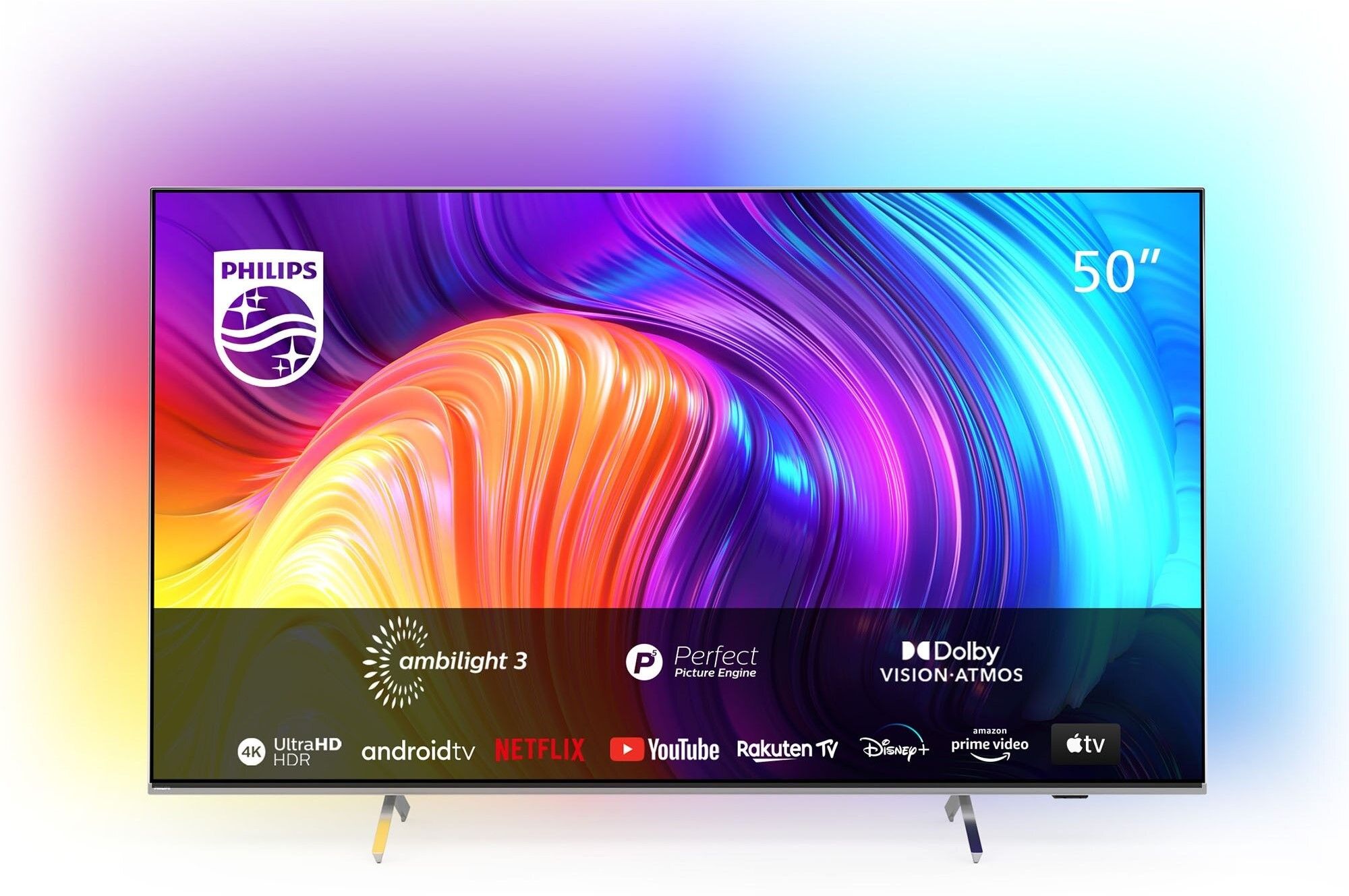Смарт телевизор Philips - 50PUS8507/12, 50", LED, 4K, сребрист ТОП цена ...
