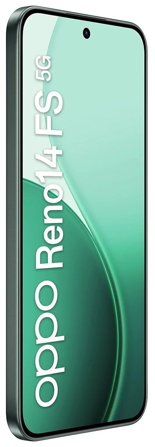 OPPO Reno14 FS 5G 12GB RAM 512GB Dual SIM - Verde Luminoso, Dimensity 8350, Batteria 6000mAh E Fotocamera 50MP