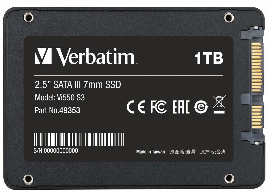 Verbati Vi550 S3 SSD, unidad interna SSD con alacenaiento de datos