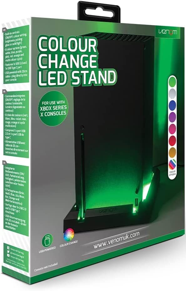 Стойка за конзола Venom Multi-Colour LED Stand (Xbox Series X) | Ozone.bg