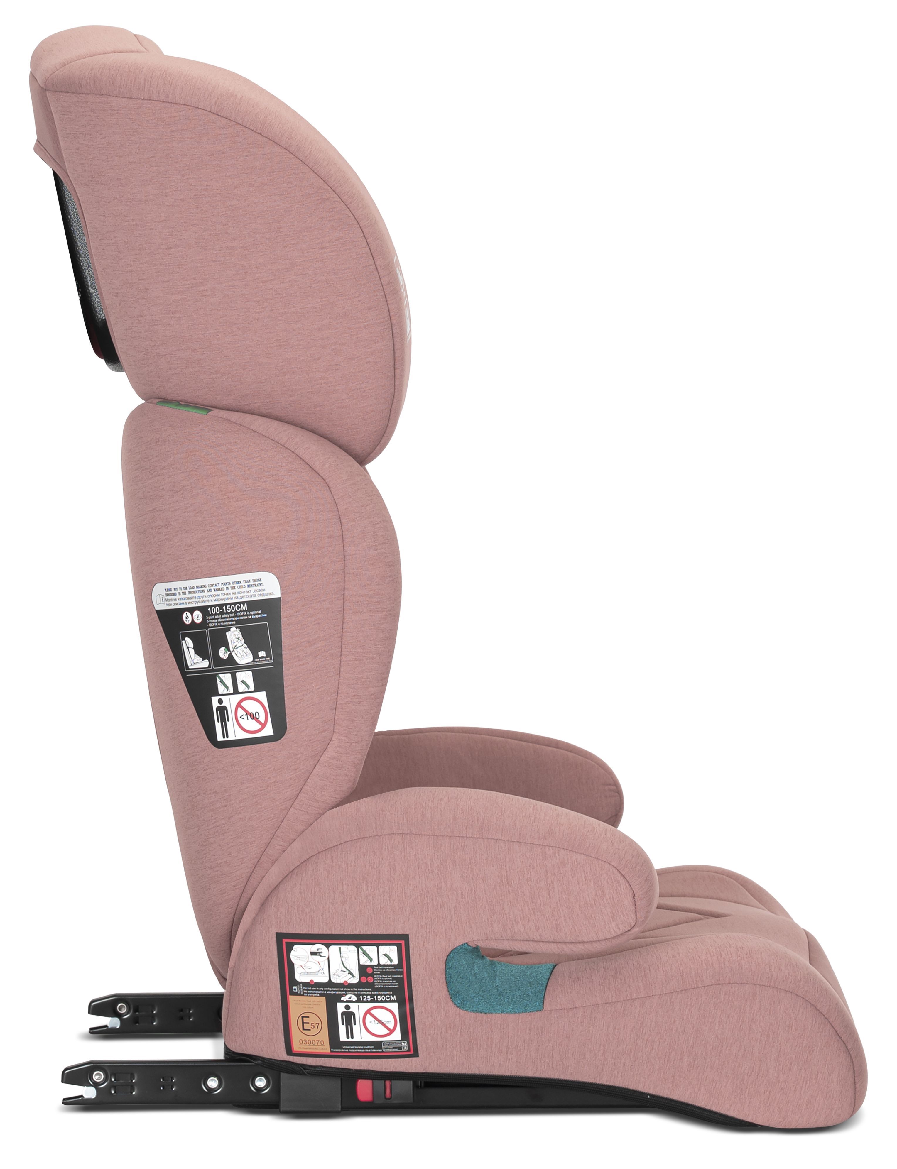 Стол за кола Lorelli - Speed GT, IsoFix, i-Size, 100-150 cm, розов ...