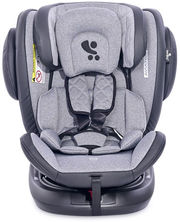 Столче за кола Lorelli - Aviator SPS IsoFix, Black&Light Grey, 0-36 kg ...