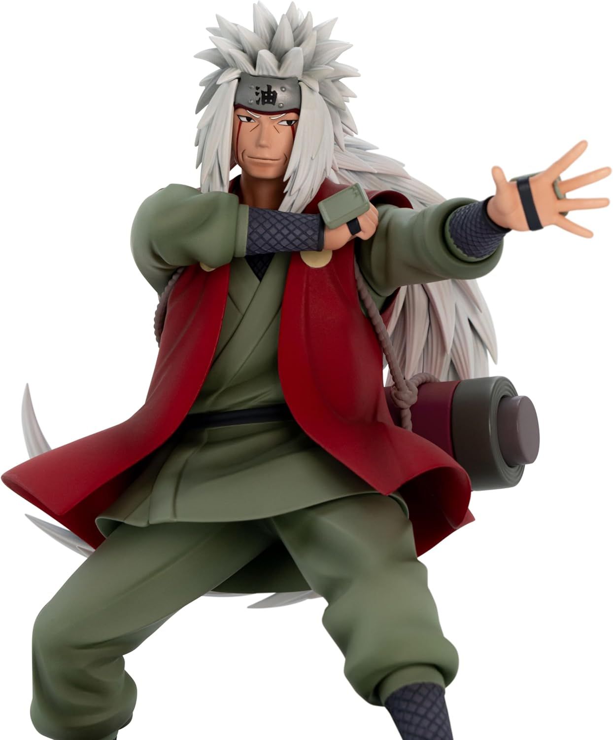 Figurine Jiraiya 15 Cm – Statue PVC Naruto Shippuden, Licence Banpresto, Socle Inclus