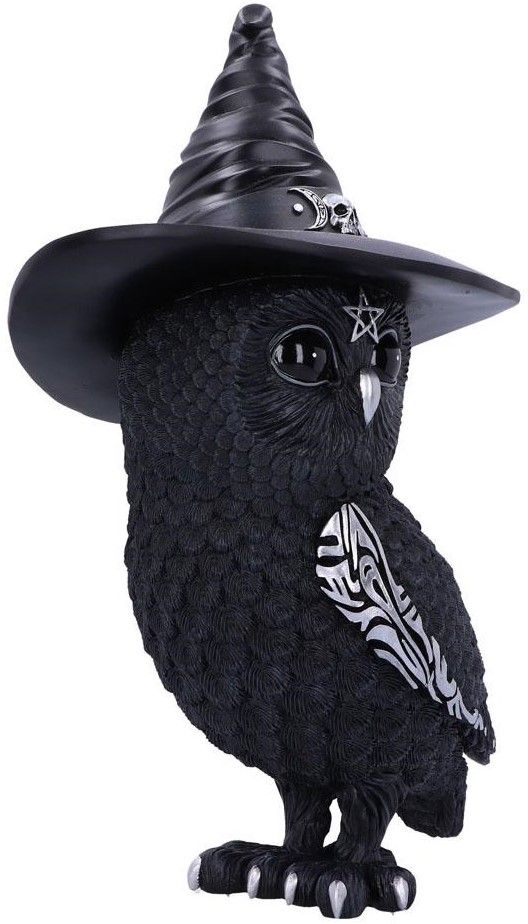 Nemesis Now Owlocen Witches Hat Occult Owl Figurine, 13.5cm
