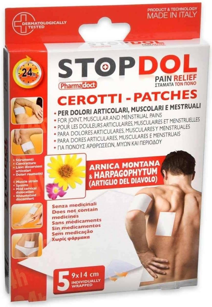 Stop Dol Pain Relief Болкоуспокояващи пластири, 5 броя, Pharmadoct ...