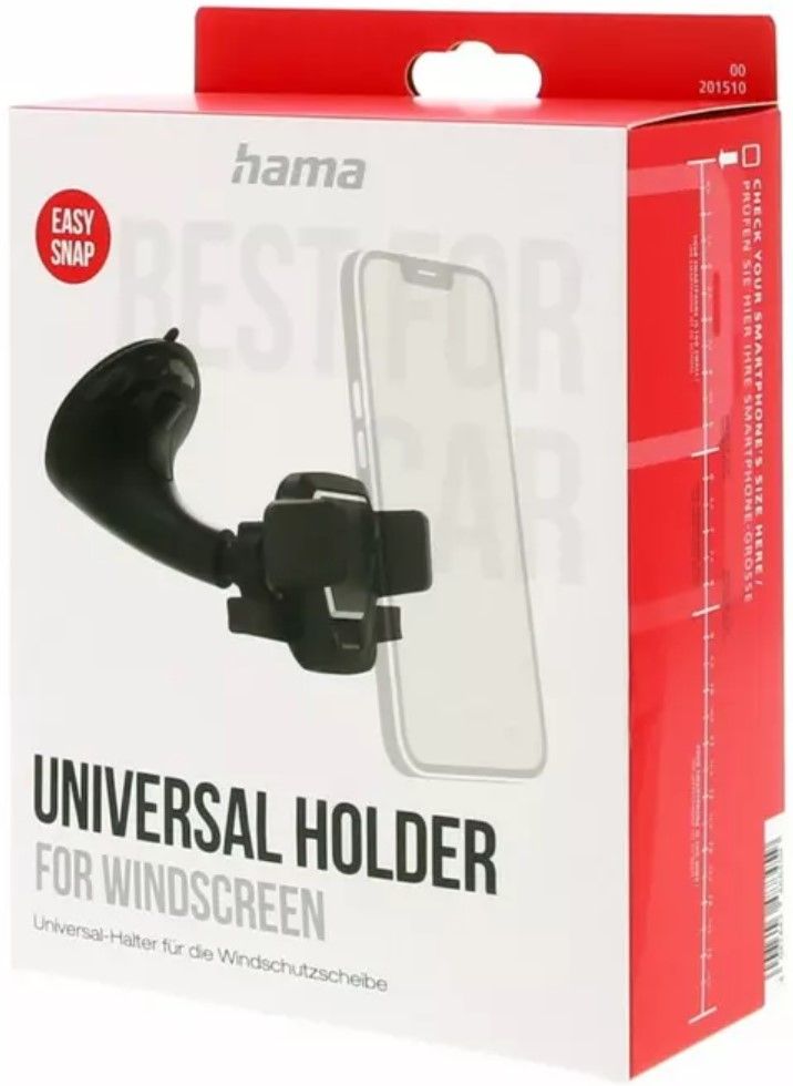 Стойка за телефон Hama Easy Snap, универсална, черна Ozone.bg