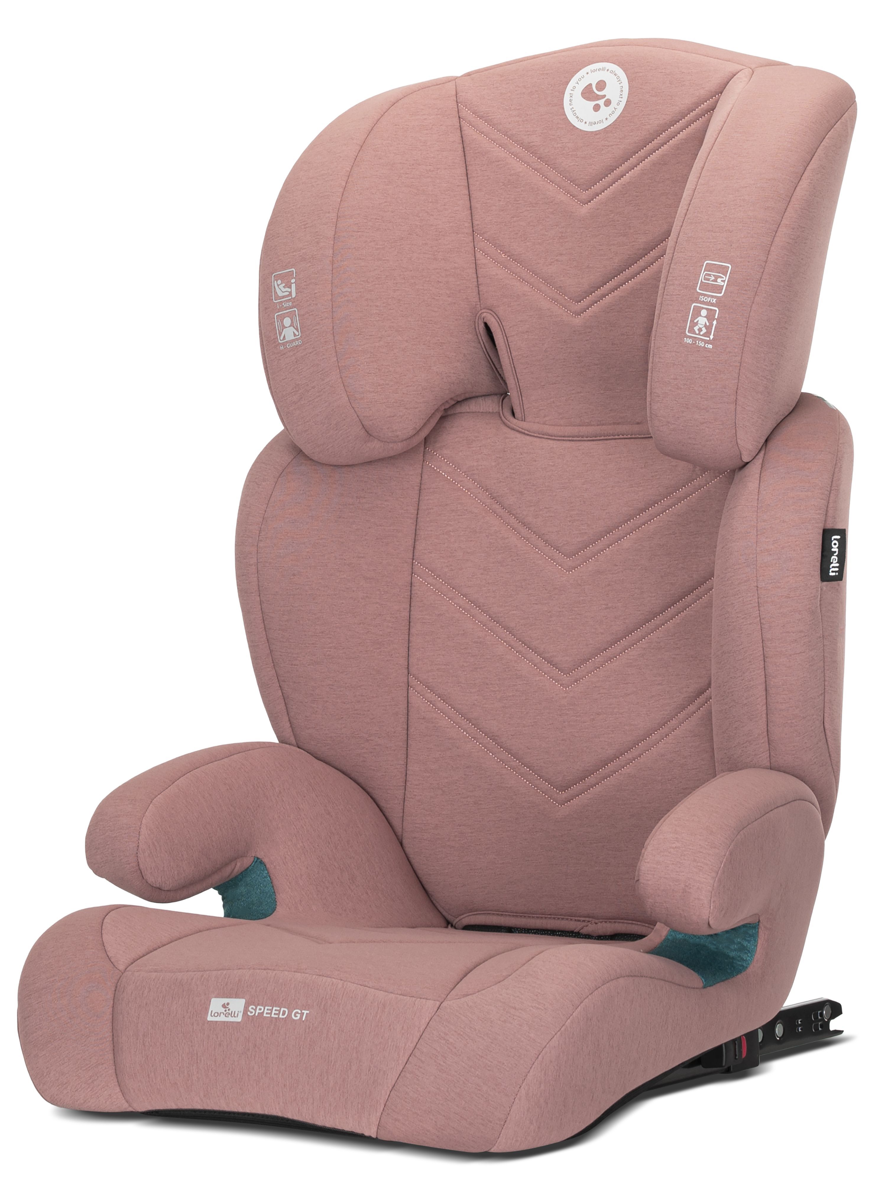 Стол за кола Lorelli - Speed GT, IsoFix, i-Size, 100-150 cm, розов ...