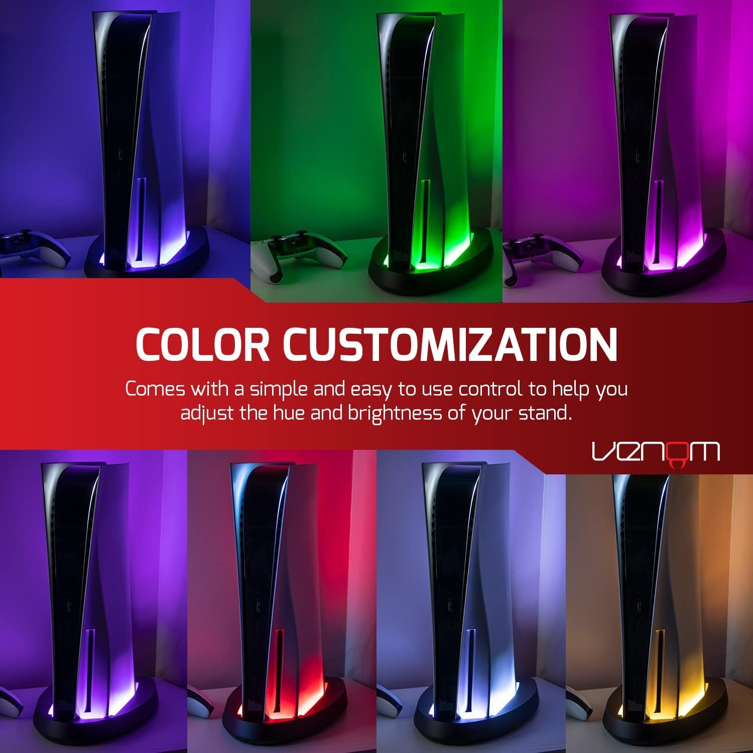 Стойка за конзола Venom - Multi-Colour LED Stand (PS5) | Ozone.bg