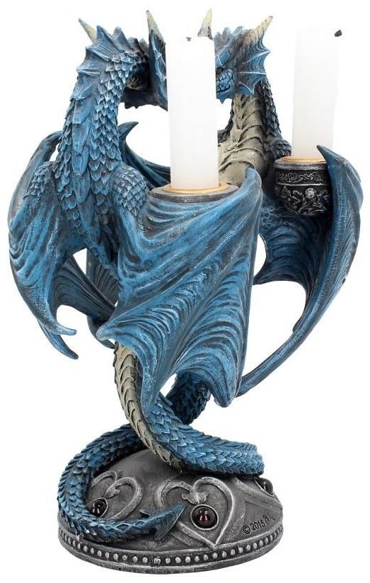 Nemesis Now Anne Stokes Dragon Heart - Luz de té, Color Gris, 6 cm