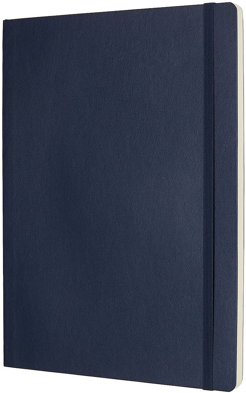 Тефтер с меки корици Moleskine Classic Dotted XL Син, страници на