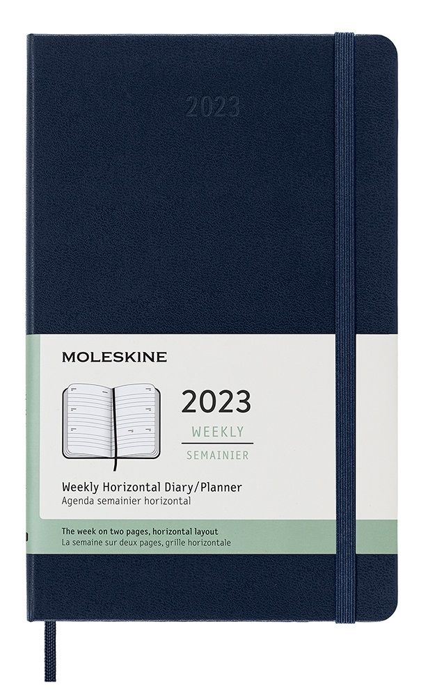 Тефтер Moleskine Weekly Horizontal Planner Син, А5, 2023 Ozone.bg