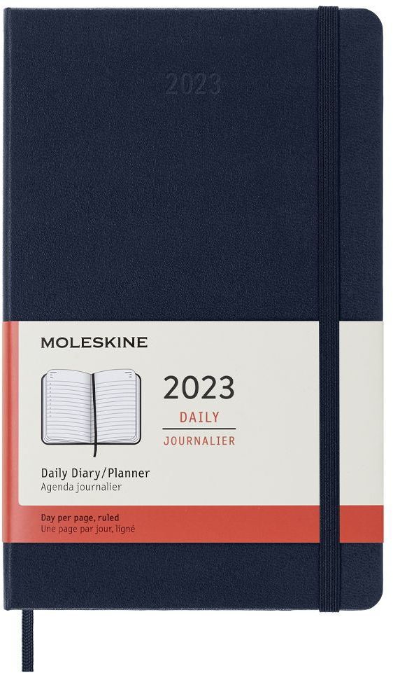 Тефтер Moleskine Daily Planner Син, А5, 2023 Ozone.bg