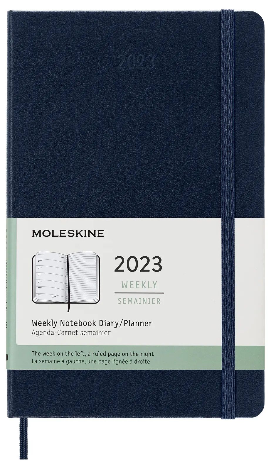 Тефтер Moleskine Weekly Notebook Planner Син, А5, 2023 Ozone.bg