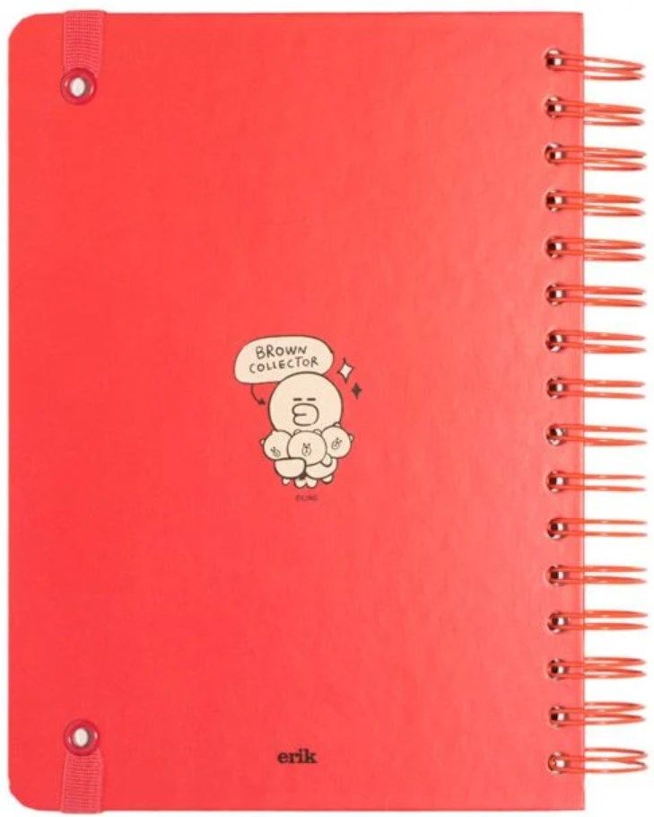 Тефтер Grupo Erik Line Friends - Brown, A5 | Ozone.bg